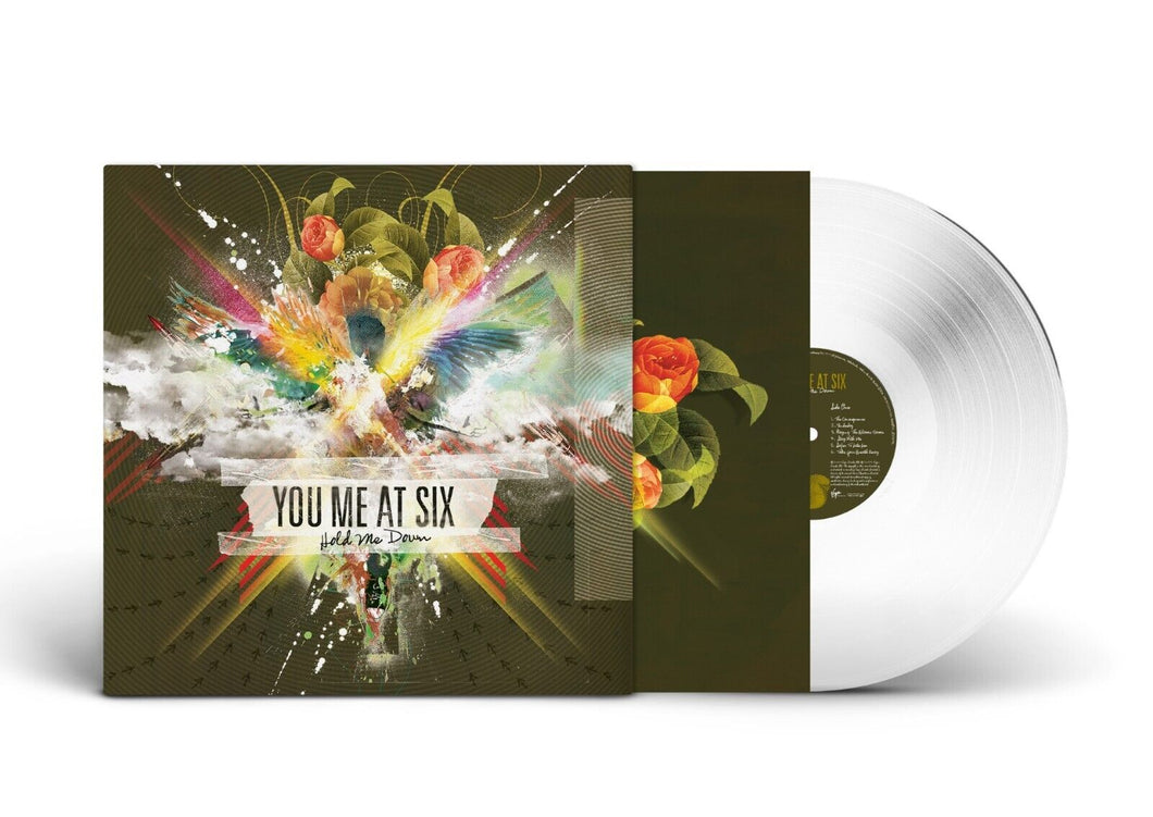 YOU ME AT SIX - HOLD ME DOWN CRYSTAL CLEAR VINYL LP